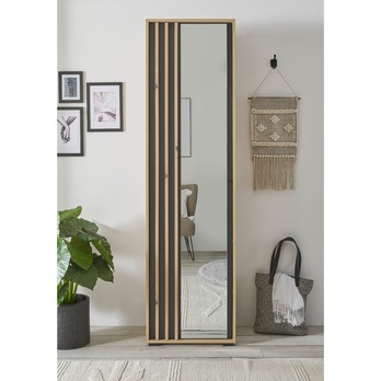 Predsieňová skriňa VOLANO dub artisan/čierna 6