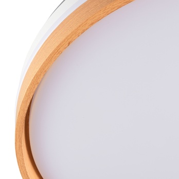 Stropné LED svietidlo s ventilátorom VOLDA biela/hnedá 5