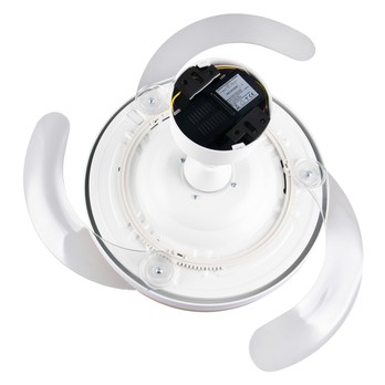 Stropné LED svietidlo s ventilátorom VOLDA biela/hnedá 7