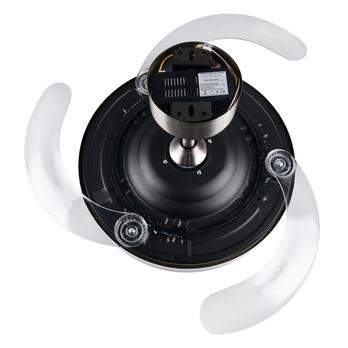 Stropné LED svietidlo s ventilátorom VOLDA strieborná/biela 7