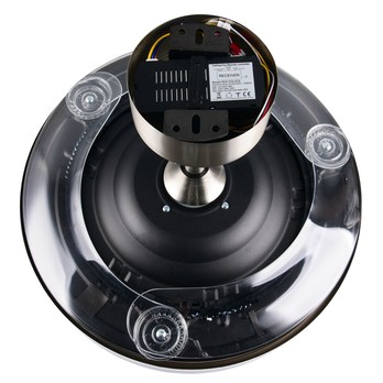 Stropné LED svietidlo s ventilátorom VOLDA strieborná/biela 8