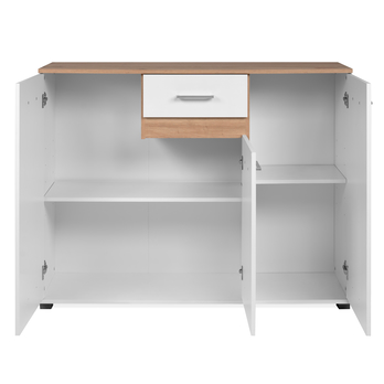 Komoda VOLOS 3 biela/dub artisan 2