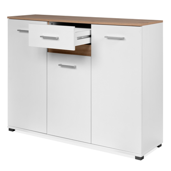 Komoda VOLOS 3 biela/dub artisan 3