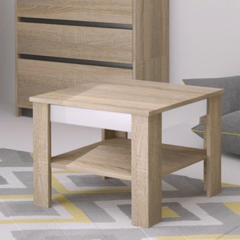 Konferenčný stolík VOTO 1 dub sonoma/biela 1