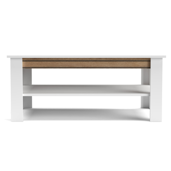 Konferenčný stolík VOTO 2 biela/prírodná 1