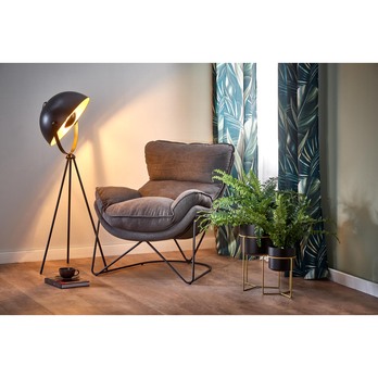 Kreslo VULKIR tmavosivá/čierna 1