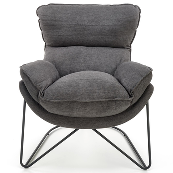 Kreslo VULKIR tmavosivá/čierna 3