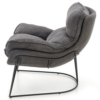 Kreslo VULKIR tmavosivá/čierna 4