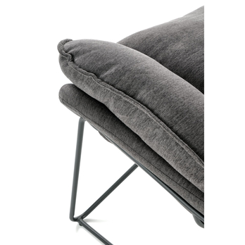 Kreslo VULKIR tmavosivá/čierna 11