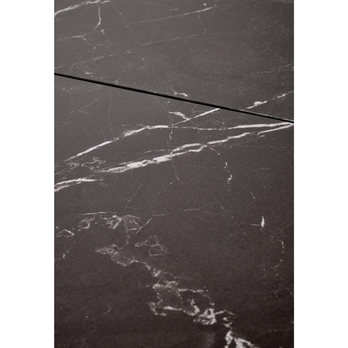 Jedálenský stôl VULONT čierny mramor/zlatý dub/čierna, šírka 140 cm 9