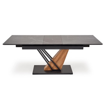 Jedálenský stôl VULONT čierny mramor/zlatý dub/čierna, šírka 160 cm 4