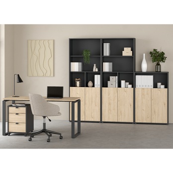 Regál WALKER I sivá 6