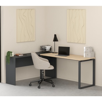 Písací stôl WALKER I sivá 3