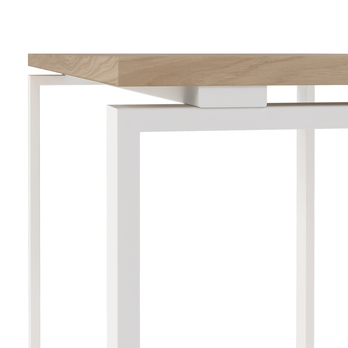 Písací stôl WALKER II dub jackson hickory/biela 4