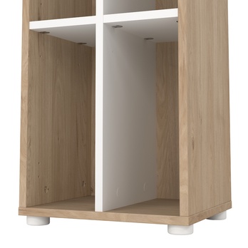 Regál WALKER III dub jackson hickory/sivá 5