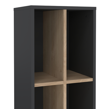 Regál WALKER III dub jackson hickory/sivá 4