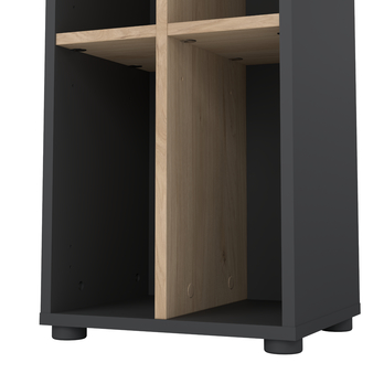 Regál WALKER III dub jackson hickory/sivá 5