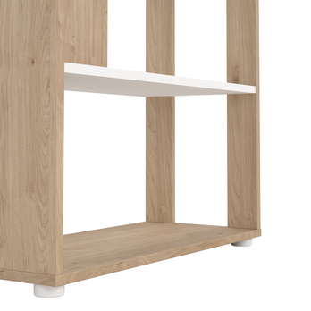 Regál WALKER V dub jackson hickory/biela 4