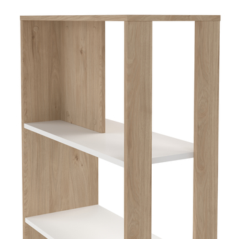 Regál WALKER V dub jackson hickory/biela 5