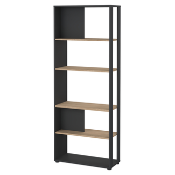 Regál WALKER V dub jackson hickory/sivá 3