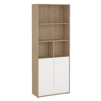 Regál WALKER VII dub jackson hickory/biela 5