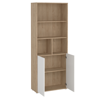 Regál WALKER VII dub jackson hickory/biela 6