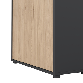 Regál WALKER VII dub jackson hickory/sivá 8