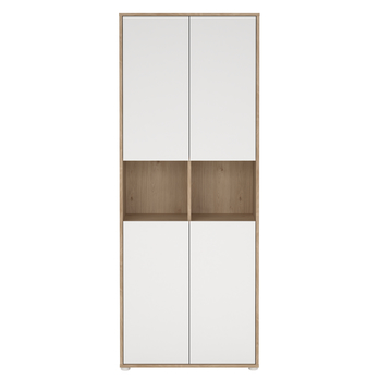 Regál WALKER VIII dub jackson hickory/biela 2