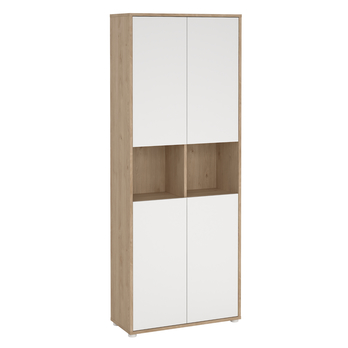 Regál WALKER VIII dub jackson hickory/biela 5
