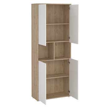 Regál WALKER VIII dub jackson hickory/biela 6