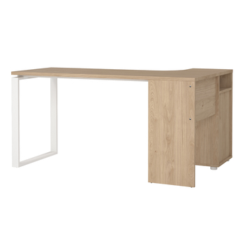 PC stôl WALKER dub jackson hickory/biela 2