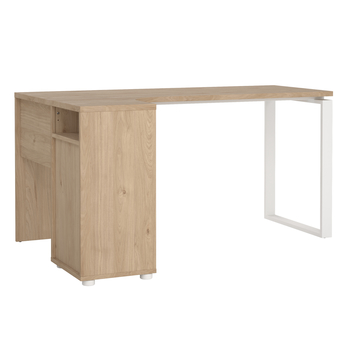 PC stôl WALKER dub jackson hickory/biela 3