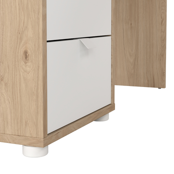 PC stôl WALKER dub jackson hickory/biela 6