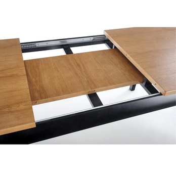 Jedálenský stôl WANDSUR dub tmavý/čierna 5