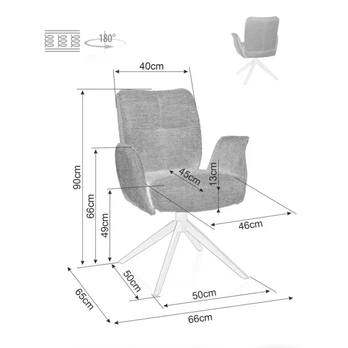 Jedálenská stolička WANG sivá 5