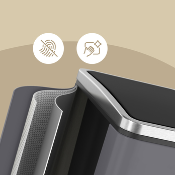 Odpadkový kôš WASTE 2 sivá, 3x18 l 5