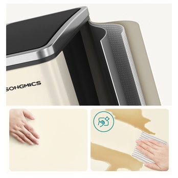 Odpadkový kôš WASTE 2 krémová, 3x18 l 4