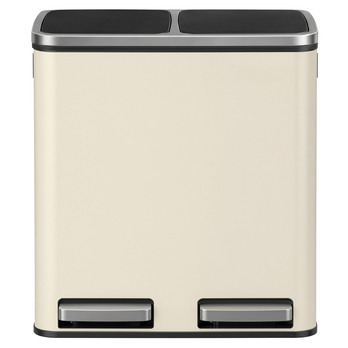 Odpadkový kôš WASTE 3 krémová, 2x15 l 4