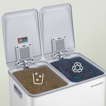 Odpadkový kôš WASTE 4 biela 2