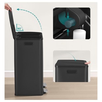 Odpadkový kôš WASTE 4 čierna 2