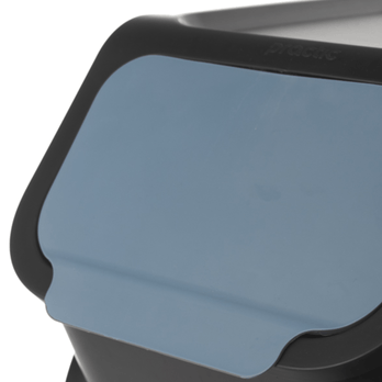 Odpadkový kôš na triedený odpad WASTE modrá/čierna, 25 l 1