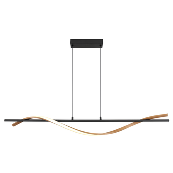 Závesné svietidlo WATKINS čierna/hnedá 3