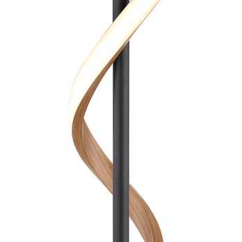 Stolná lampa WATKINS čierna/hnedá 1