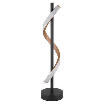 Stolná lampa WATKINS čierna/hnedá 2
