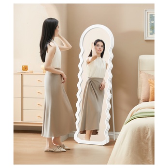 Stojacie zrkadlo WAVE biela 1