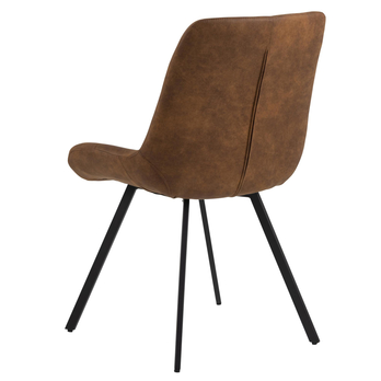 Jedálenská stolička WAYLOR hnedá/čierna 4