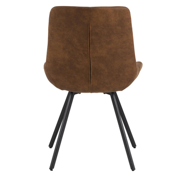 Jedálenská stolička WAYLOR hnedá/čierna 5