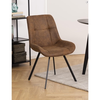 Jedálenská stolička WAYLOR hnedá/čierna 10