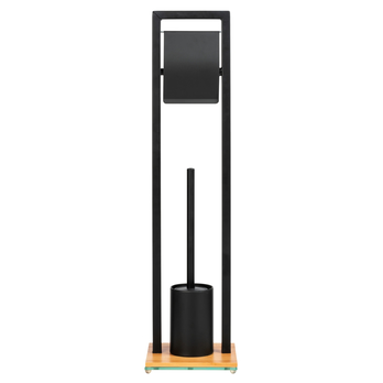 WC stojan WENKO BAMBUSA čierna/prírodná 2