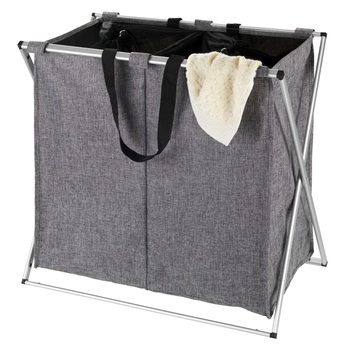 Kôš na bielizeň WENKO DUO sivá, 2x 60 l 1